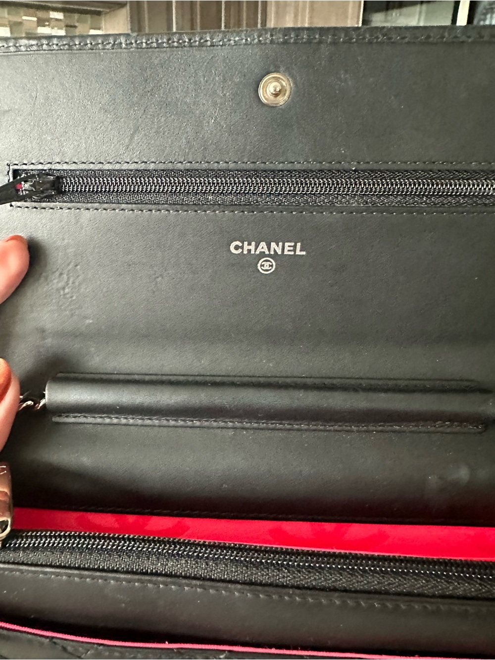 Chanel Black Calfskin Cambon Ligne WOC – Pink Interior - Picture 5 of 12